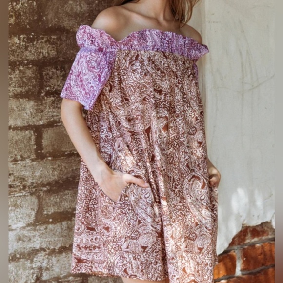 Free People Sophia Cotton Baby Doll Dress NWT XS would fit small - Picture 4 of 10